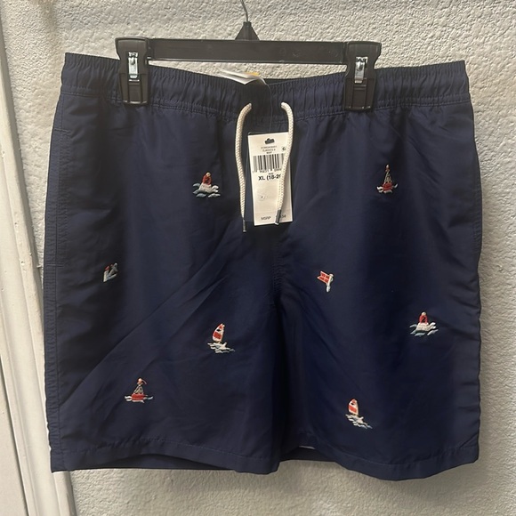 NWT Polo Ralph Lauren  Big Kids Sailboat Embroidered Swim Shorts - Picture 8 of 14